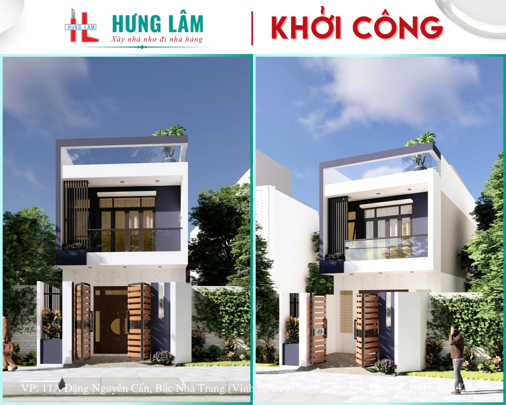 Khởi công nhà phố 02 tầng Mr Hoạt tại Bắc Nha Trang