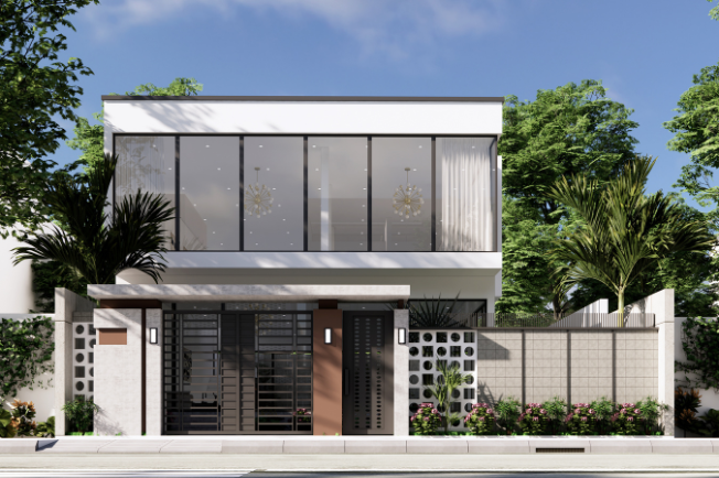 Khởi công biệt thự tại KDC Bắc Vĩnh Hải - Xây dựng Hưng Lâm