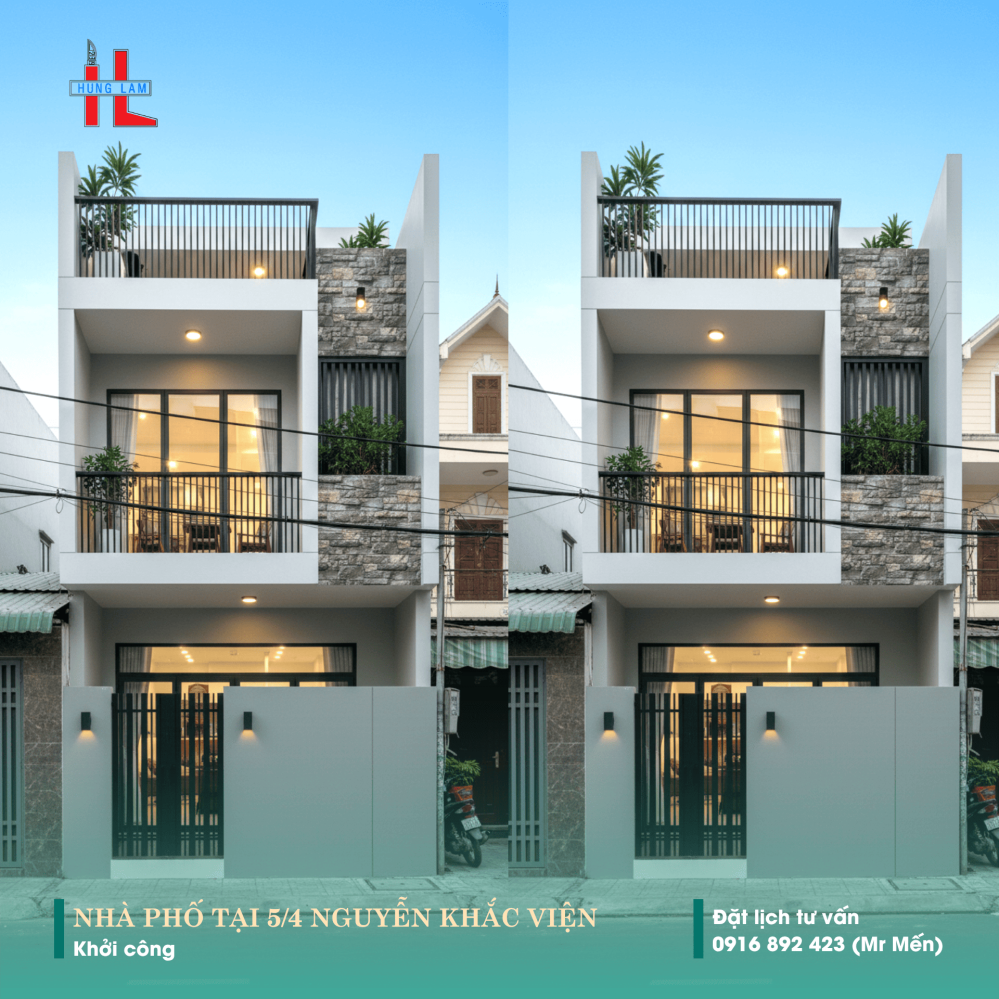 Khởi công công trình nhà phố 02 tầng tại Nguyễn Khắc Viện