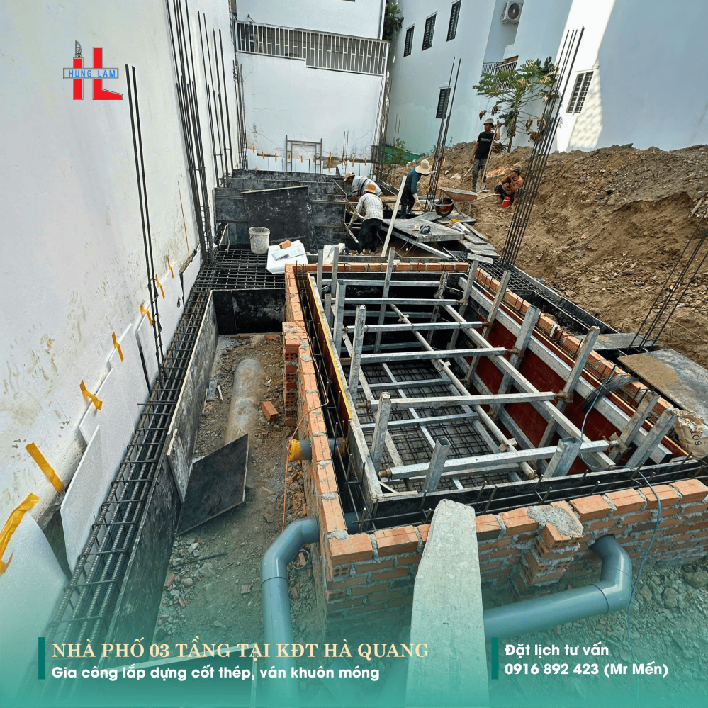 Nhật ký thi công GCLD cốt thép móng – 21.32 Hà Quang | Hưng Lâm