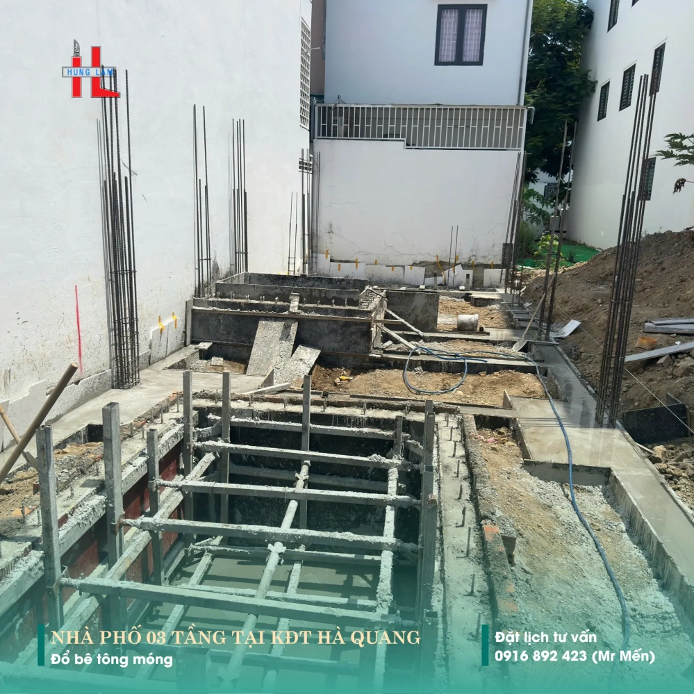 Nhật ký thi công Đổ bê tông móng – 21.32 Hà Quang | Hưng Lâm