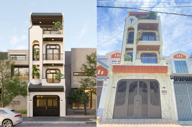 Xây nhà trọn gói nhà phố 4 tầng Mr Quang tại Nha Trang - Hưng Lâm