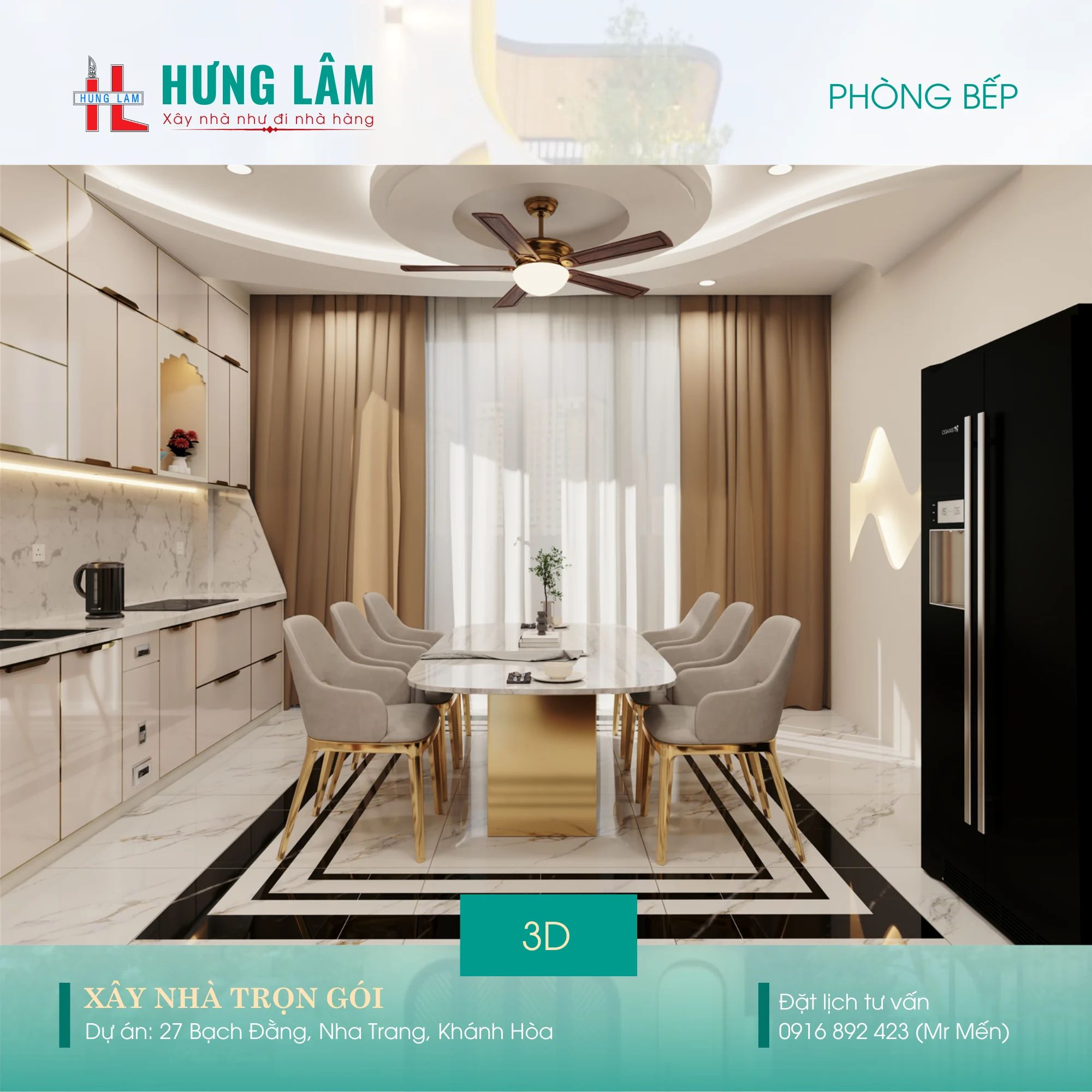 Thiết kế nội thất phòng bếp