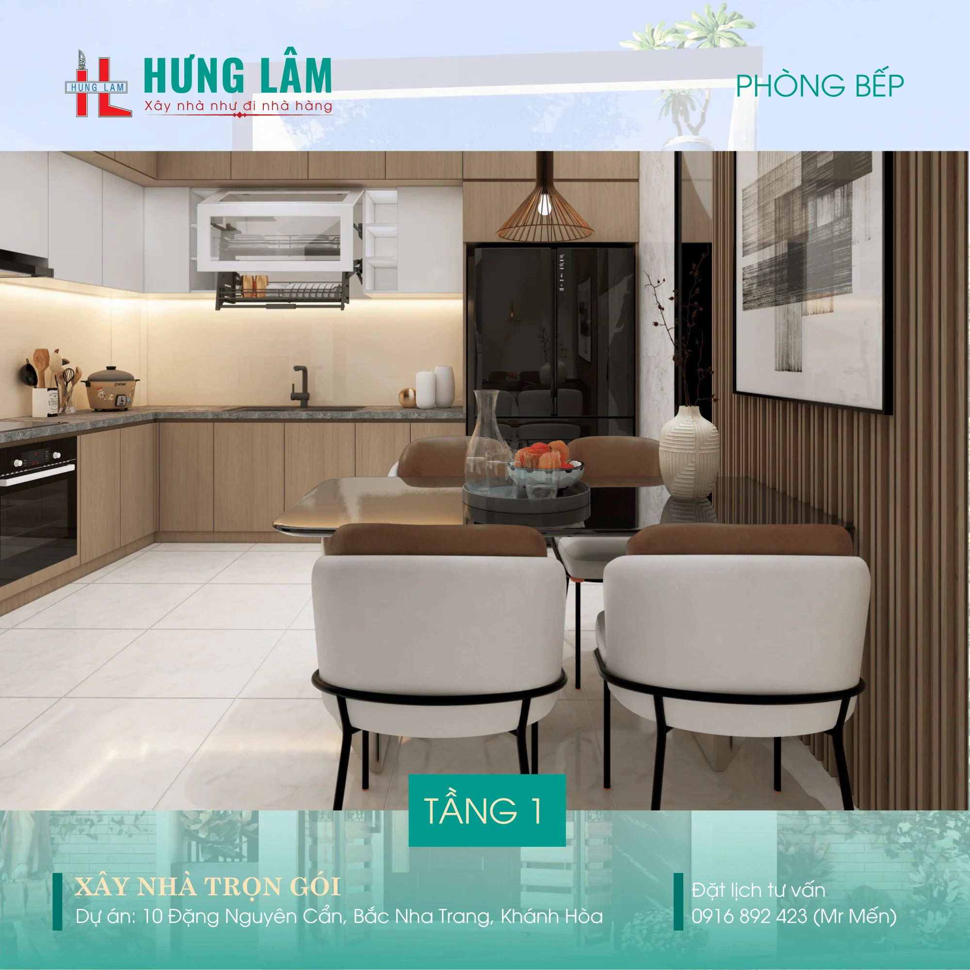 Thiet ke nha pho 02 tang tai Nha Trang - Xay dung Hung Lam-7