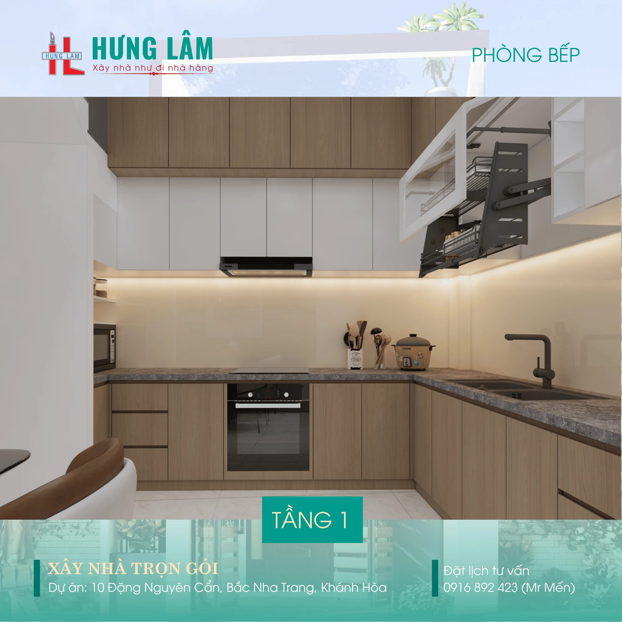 Thiet ke nha pho 02 tang tai Nha Trang - Xay dung Hung Lam-8