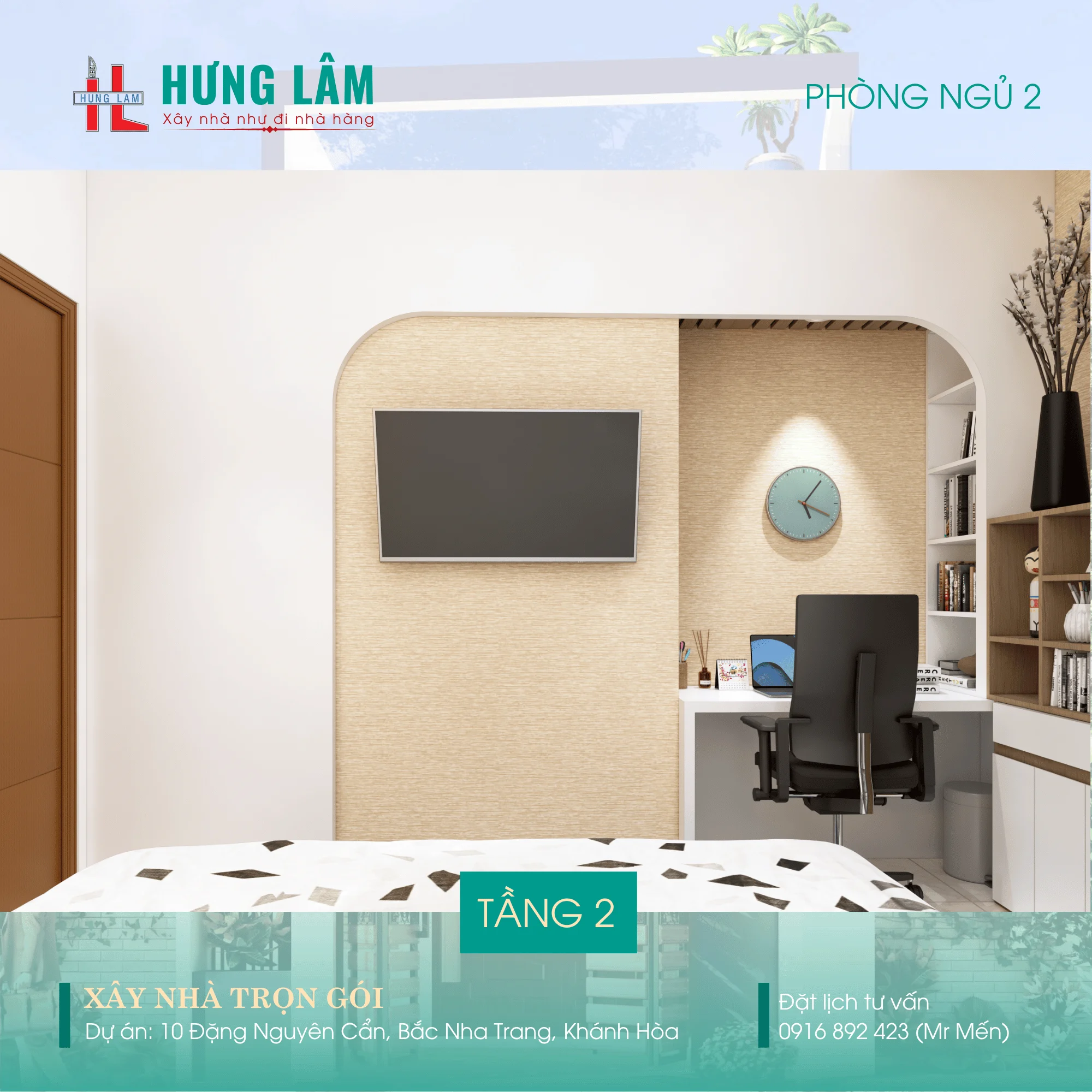 Thiet ke nha pho 02 tang tai Nha Trang - Xay dung Hung Lam-10