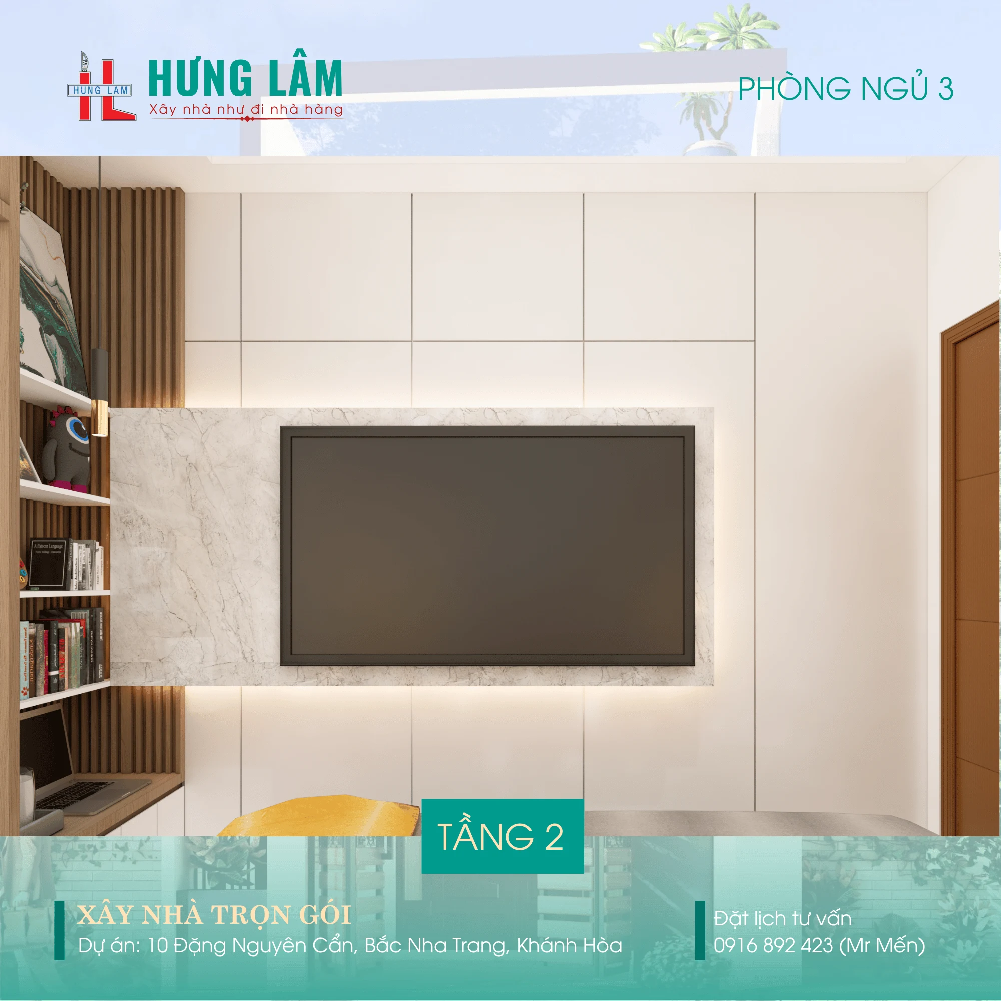 Thiet ke nha pho 02 tang tai Nha Trang - Xay dung Hung Lam-13