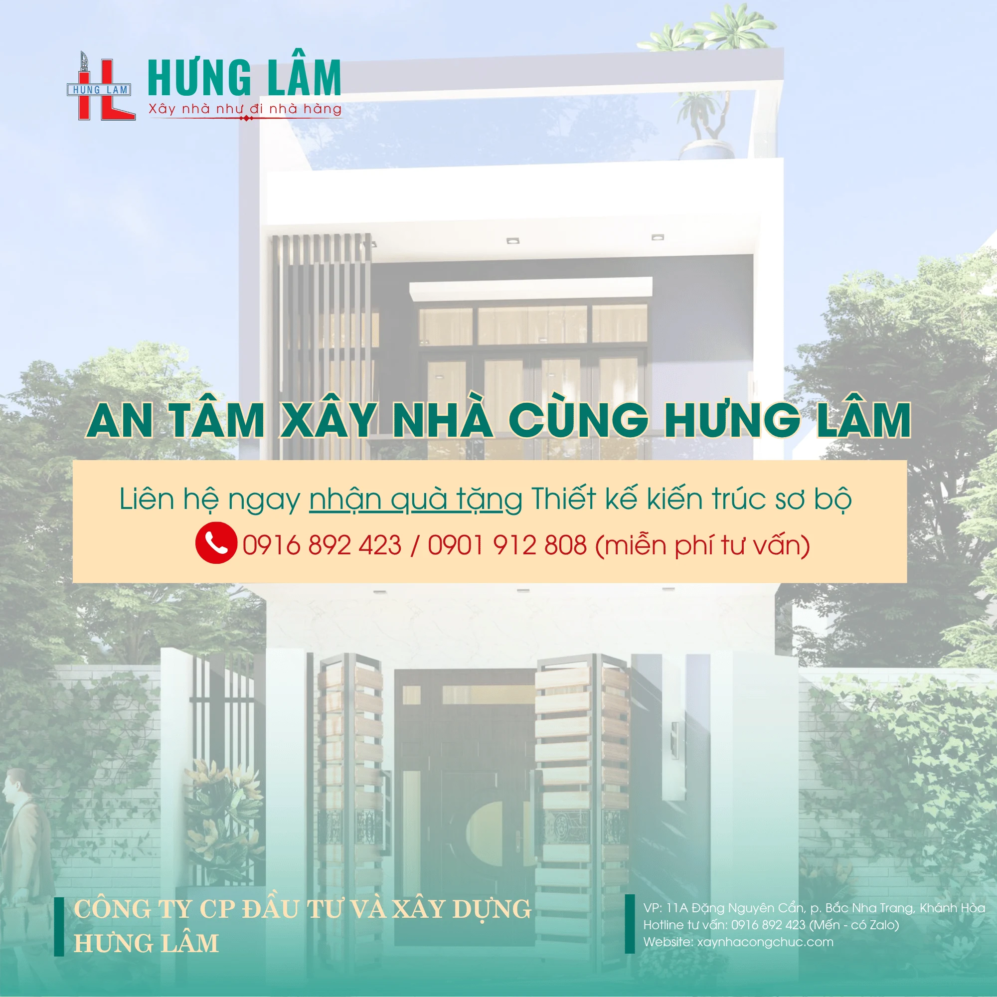 Thiet ke nha pho 02 tang tai Nha Trang - Xay dung Hung Lam-15