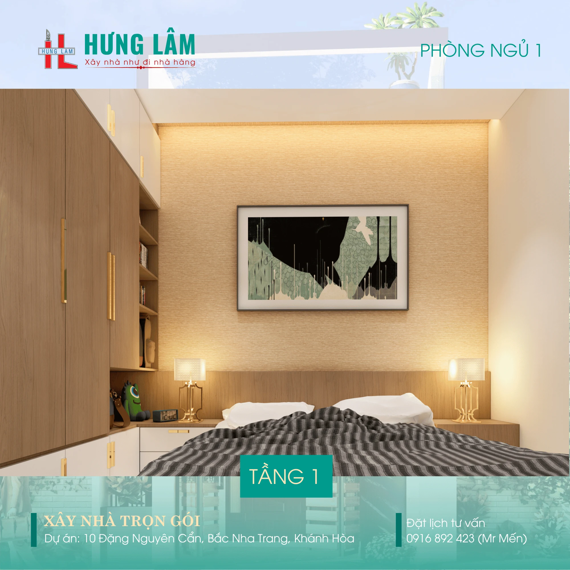 Thiet ke nha pho 02 tang tai Nha Trang - Xay dung Hung Lam-5