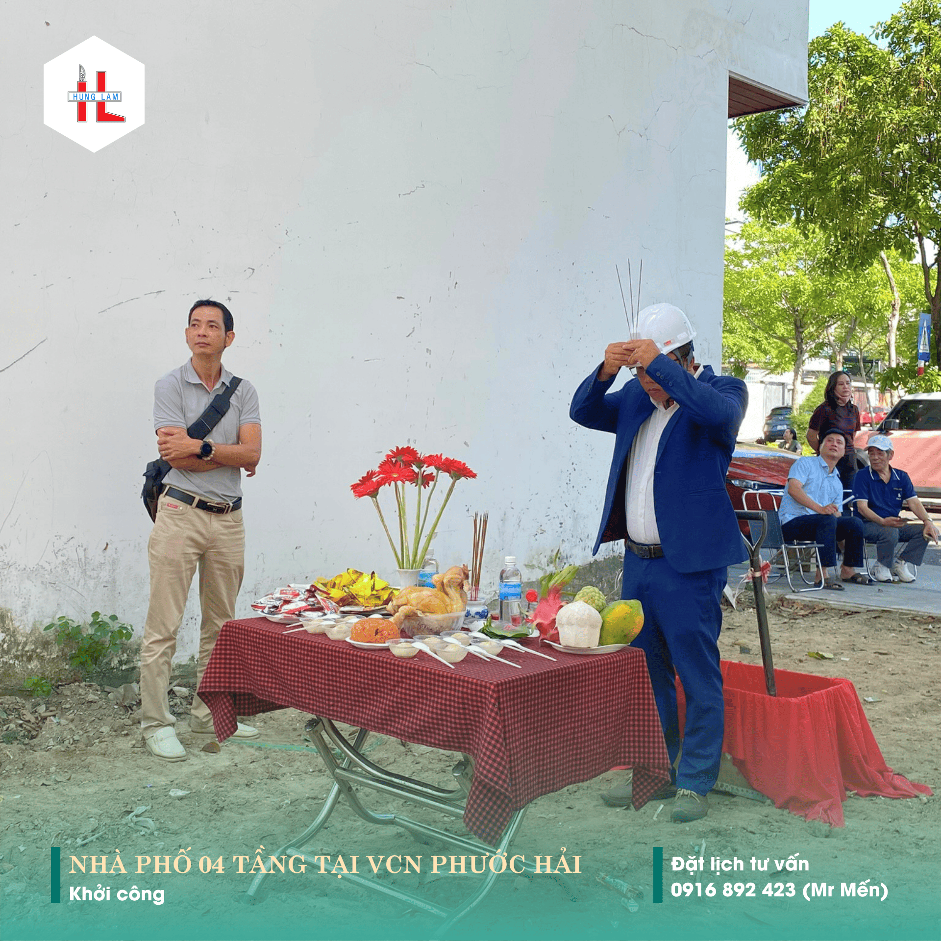 khoi cong cong trinh nha pho 04 tang tai kdt vcn phuoc hai 6