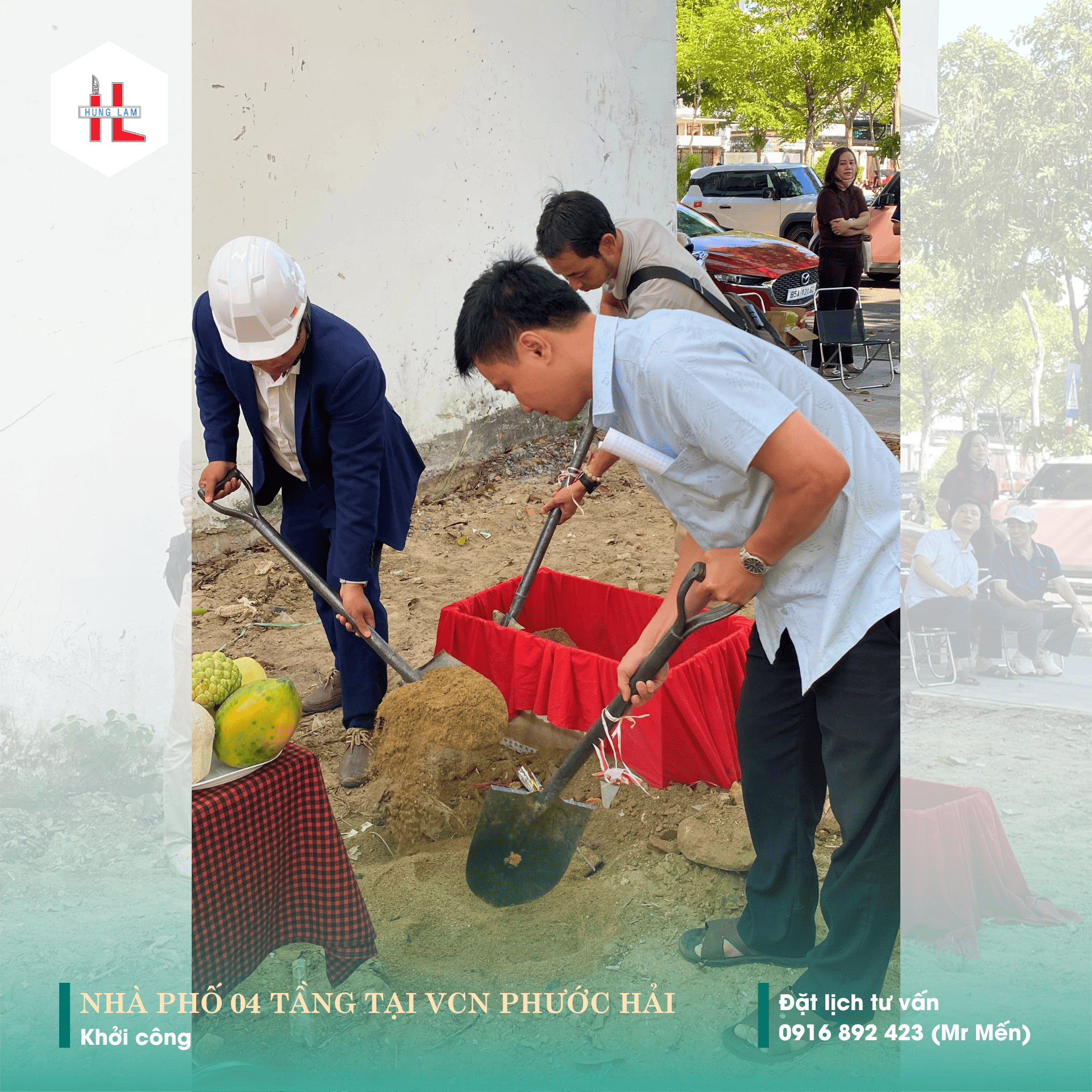 khoi cong cong trinh nha pho 04 tang tai kdt vcn phuoc hai 7