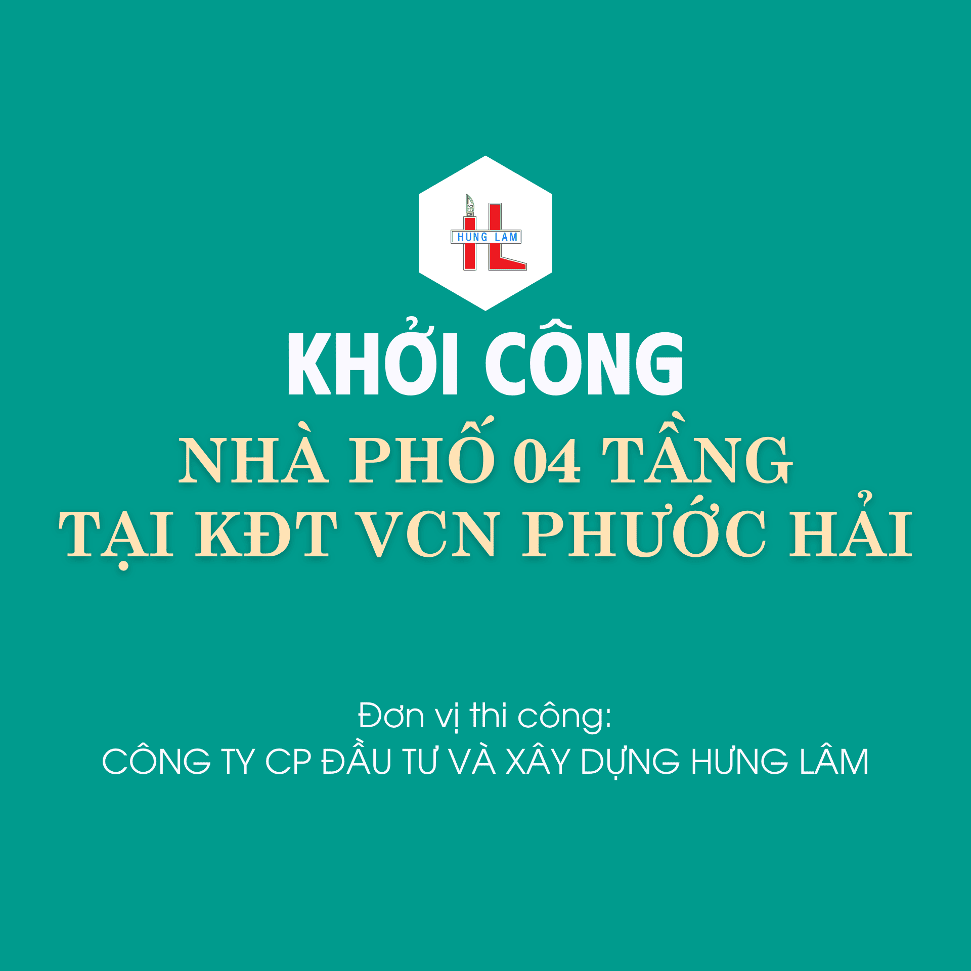 khoi cong cong trinh nha pho 04 tang tai kdt vcn phuoc hai