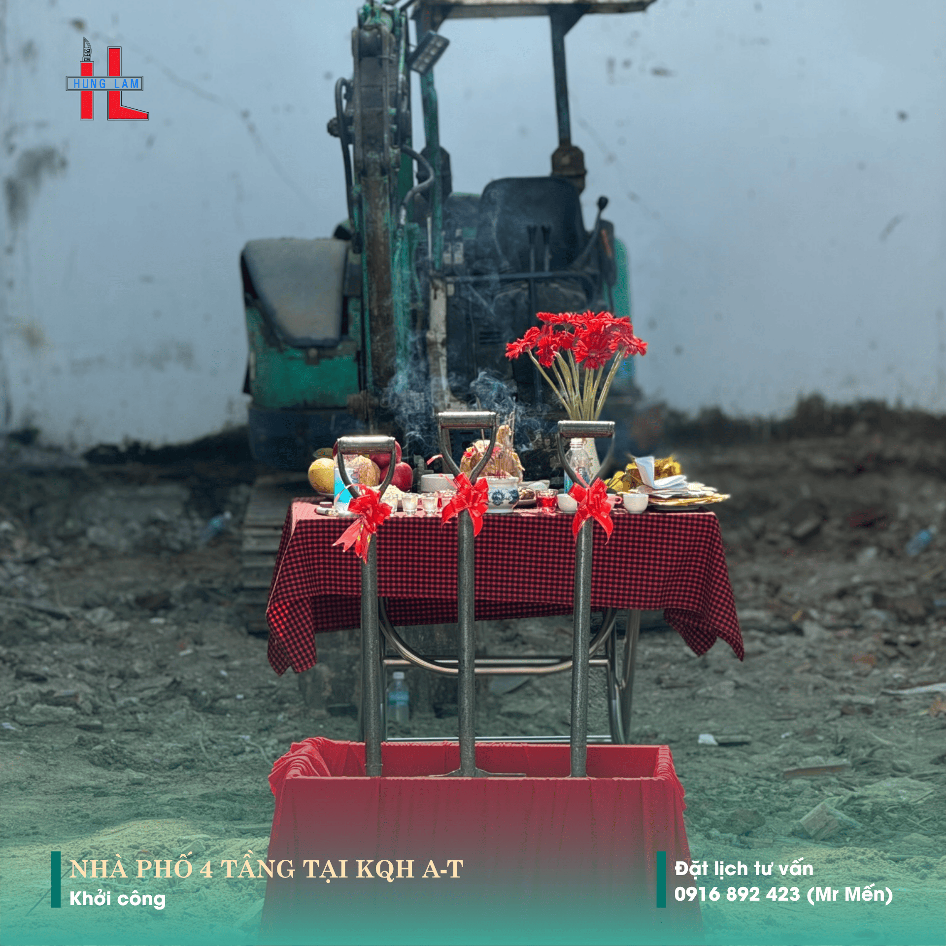 khoi cong cong trinh nha pho 04 tang tai khu quy hoach a t 2