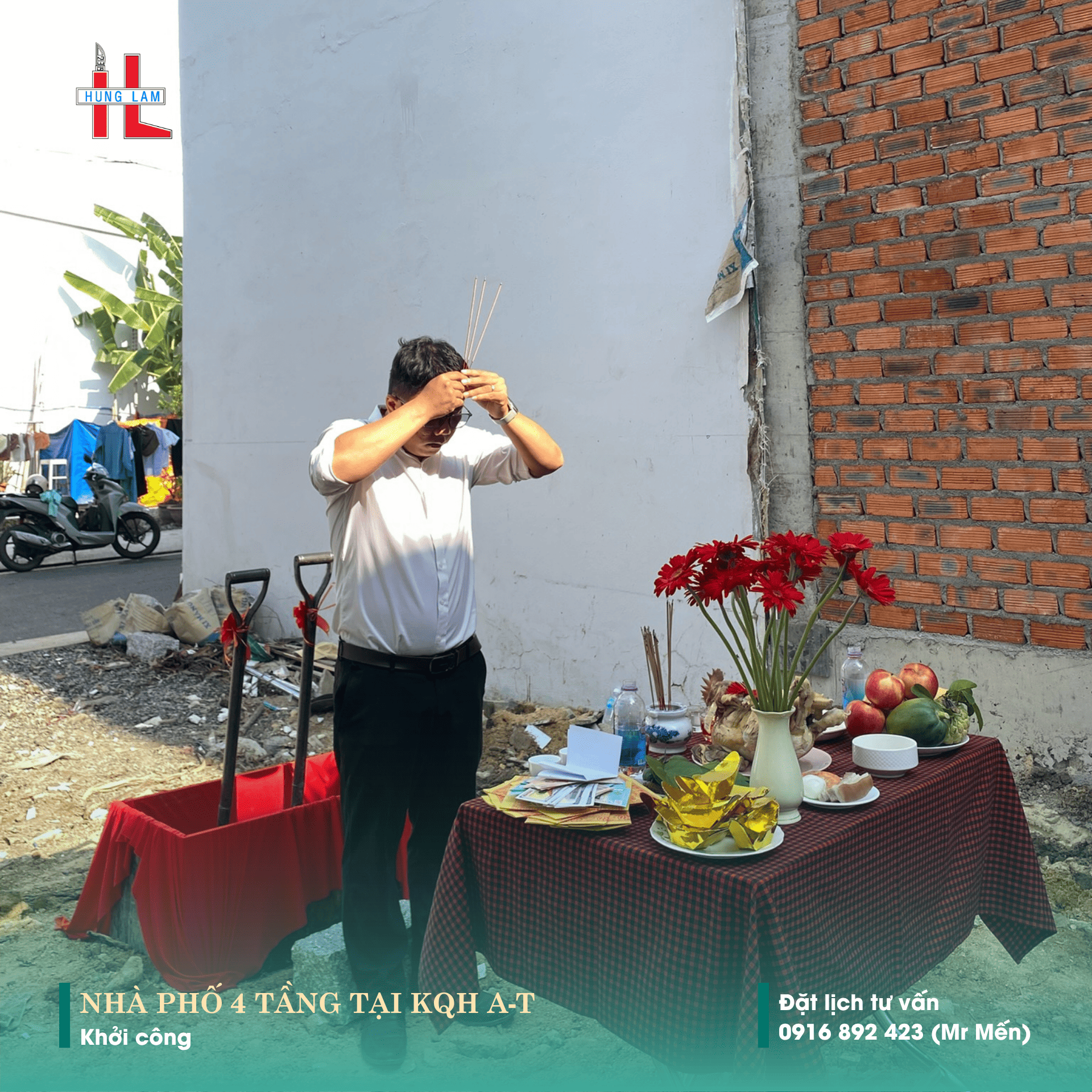 khoi cong cong trinh nha pho 04 tang tai khu quy hoach a t 6