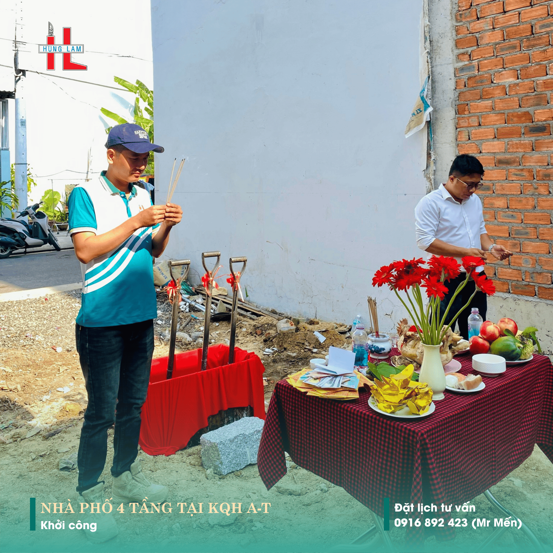 khoi cong cong trinh nha pho 04 tang tai khu quy hoach a t 7