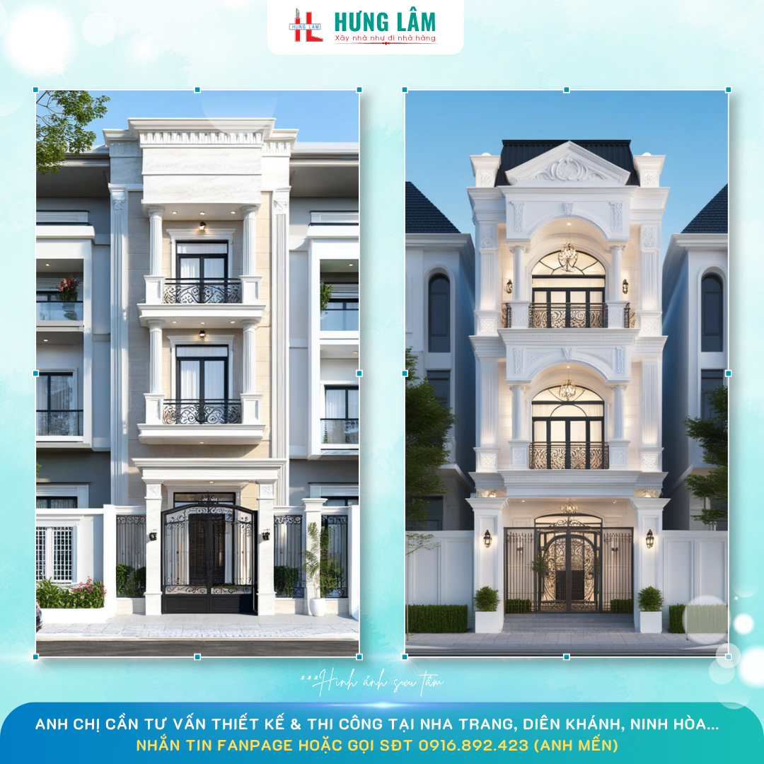 xay dung hung lam mau mat tien nha pho tan co dien